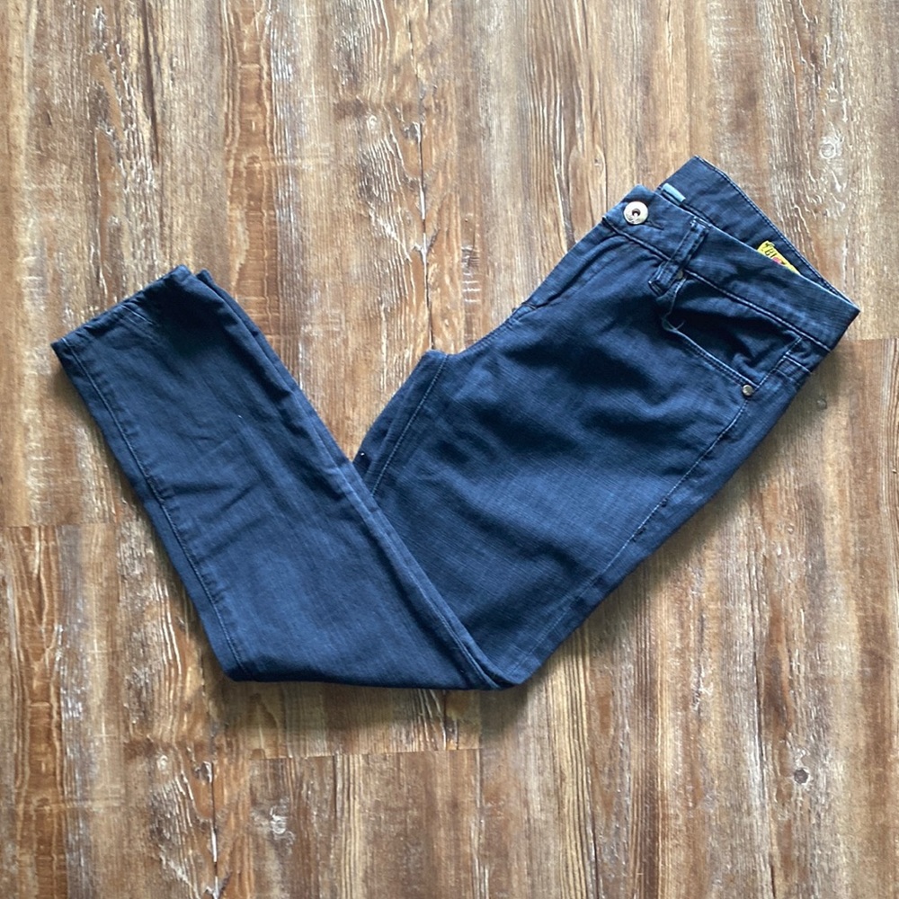 Blank BYC Navy Blue Dark Wash Skinny Cropped Jeans